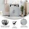Flash Furniture Vega Cabinet Organizer w/Two Magnetic Close Doors, In-Cabinet Adjust Shlf, and Upper Opn Shelf, Gry FS-VEGA-BATH-4-GY-GG - alternate 4